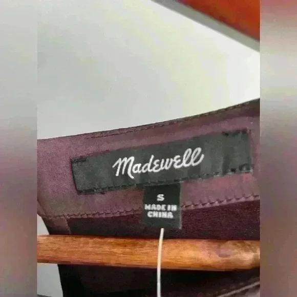 NWT! Madewell Shift Mini Dress Size Small Chocolate Raisin $98 MSRP - Picture 9 of 9